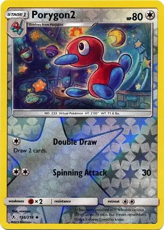 Unbroken Bonds Porygon2 #156/214 reverse holo