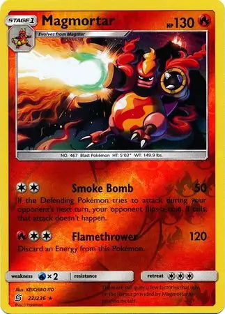 Unified Minds Magmortar #22/236 reverse holo