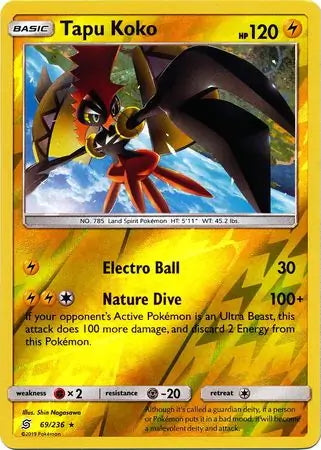 Unified Minds Tapu Koko #69/236 reverse holo