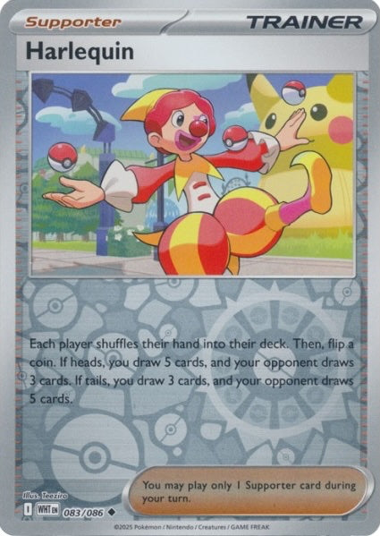 White Flare Harlequin #83/86 Reverse Holo