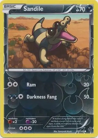 XY Sandile #69/146 reverse holo
