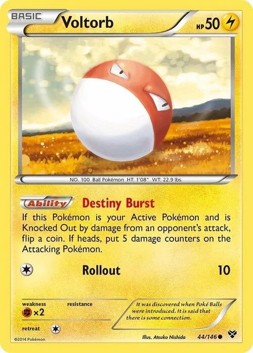 XY Voltorb #44/146
