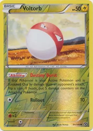 XY Voltorb #44/146 reverse holo