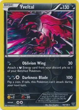 XY Yveltal #78/146 reverse holo
