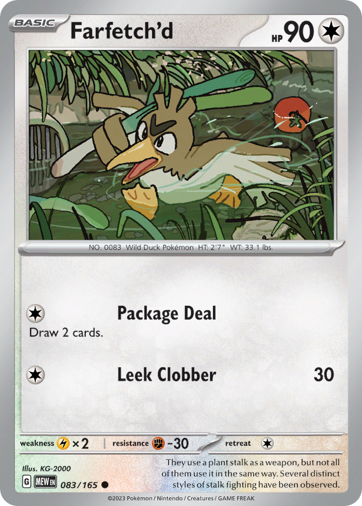 151 Set Farfetch'd #83/165