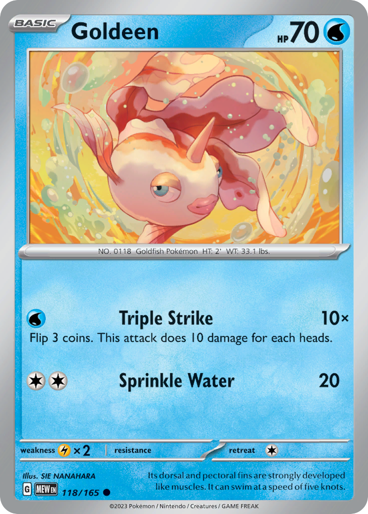 151 Set Goldeen #118/165