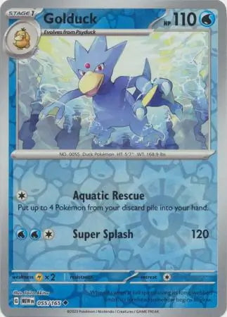 151 Set Golduck #55/165 reverse holo