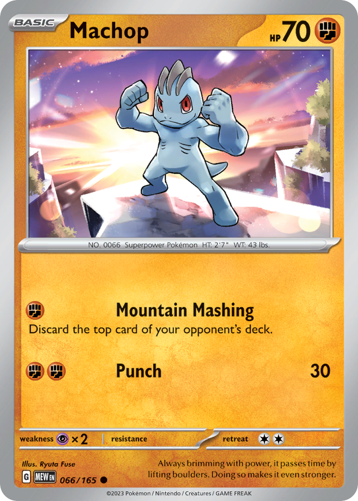 151 Set Machop #66/165