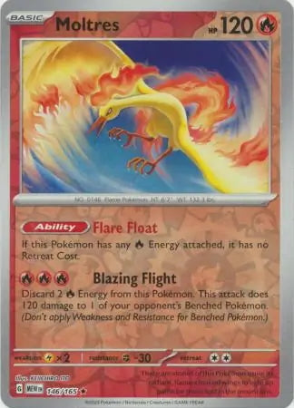 151 Set Moltres #146/165 reverse holo