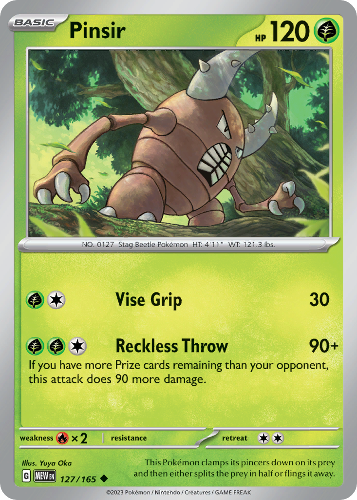 151 Set Pinsir #127/165