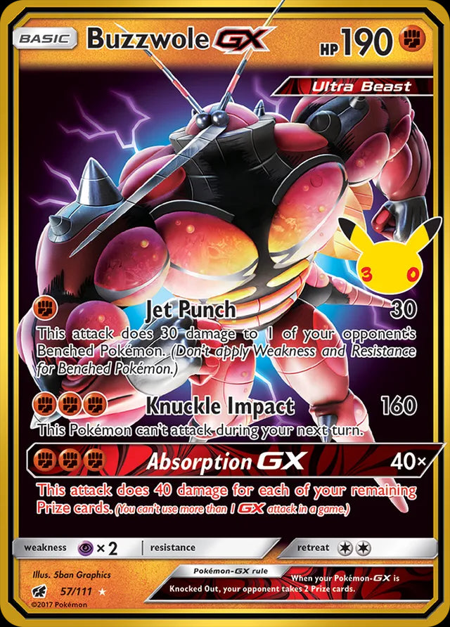 30th Celebration Buzzwole-GX #57/111