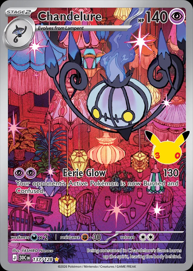 30th Celebration Chandelure #137/128