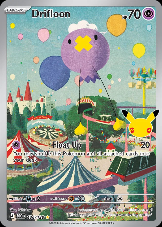 30th Celebration Drifloon #136/128