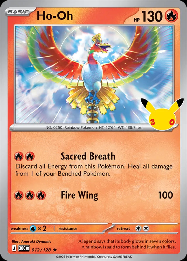 30th Celebration Ho-Oh #012/128
