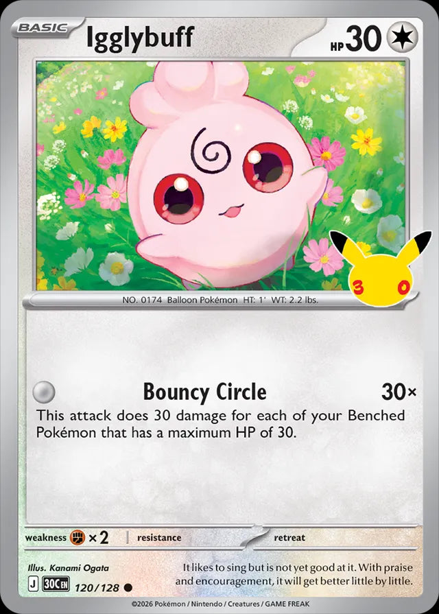 30th Celebration Igglybuff #120/128