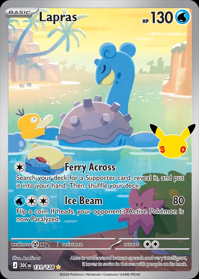 30th Celebration Lapras #131/128