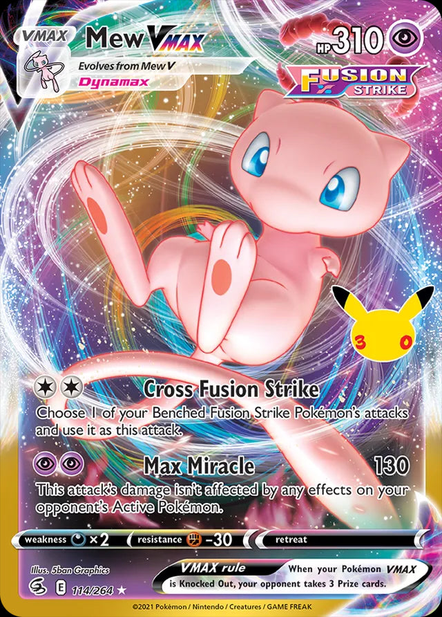 30th Celebration Mew VMAX #114/264