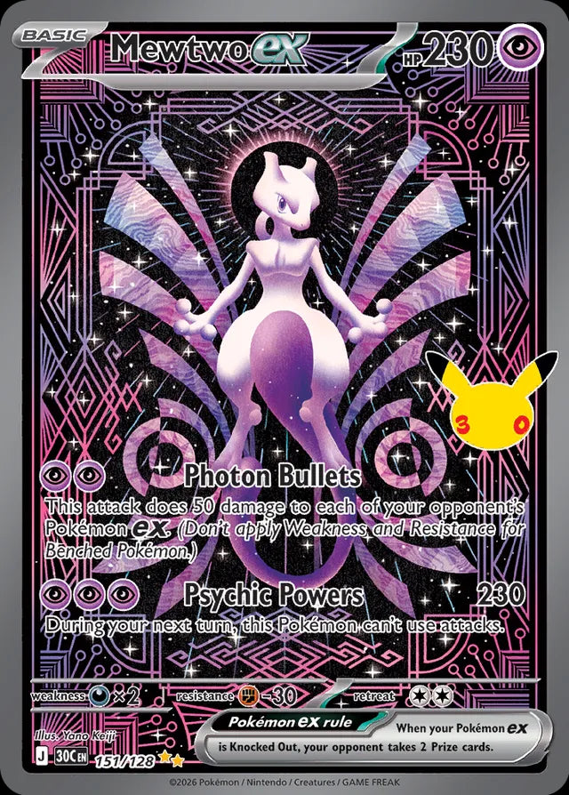 30th Celebration Mewtwo ex #151/128