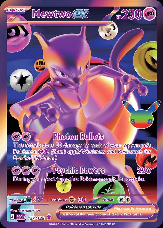 30th Celebration Mewtwo ex #157/128