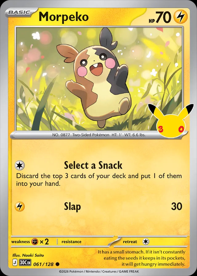 30th Celebration Morpeko #061/128