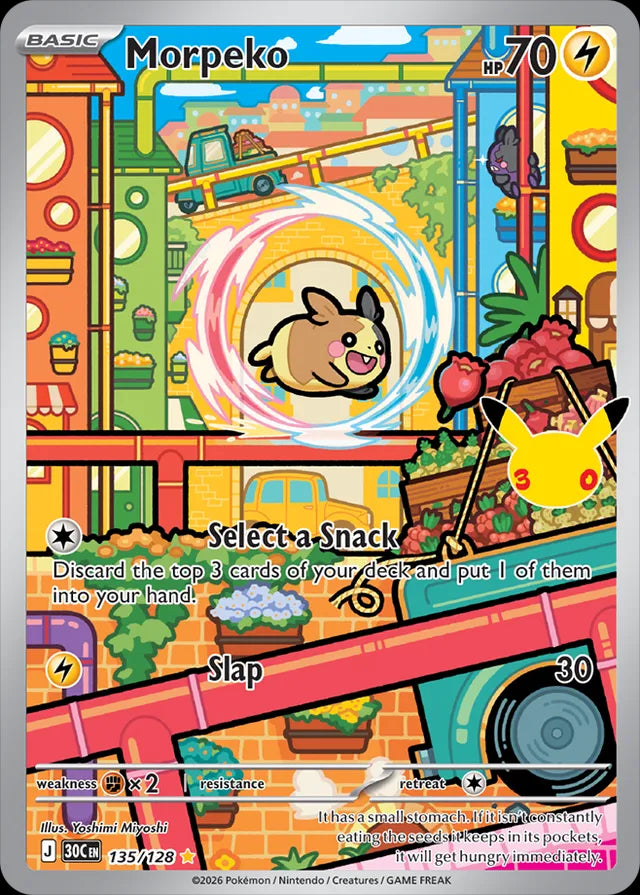 30th Celebration Morpeko #135/128