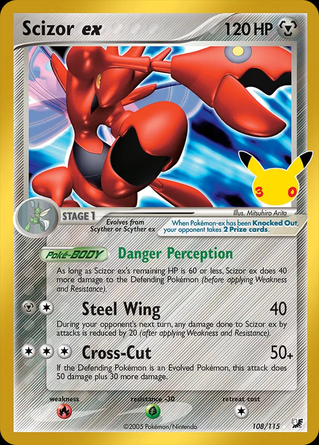 30th Celebration Scizor ex #108/115