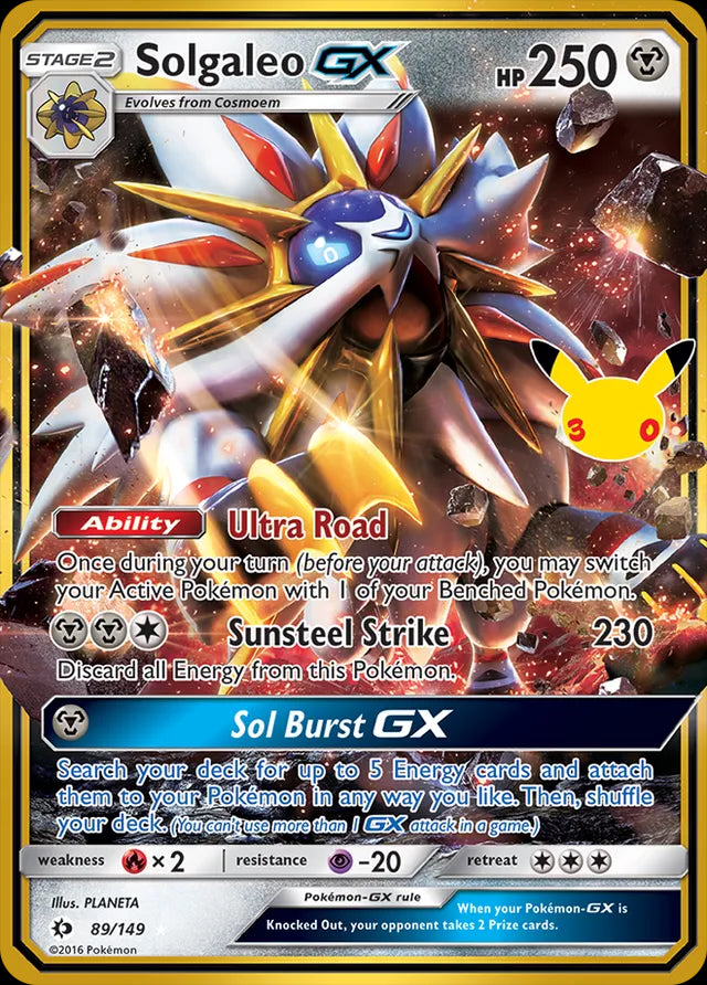 30th Celebration Solgaleo-GX #89/149