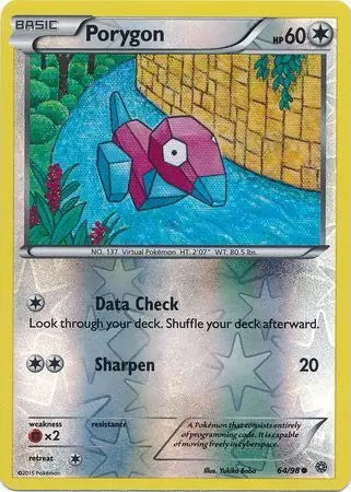 Ancient Origins Porygon #64/98 reverse holo