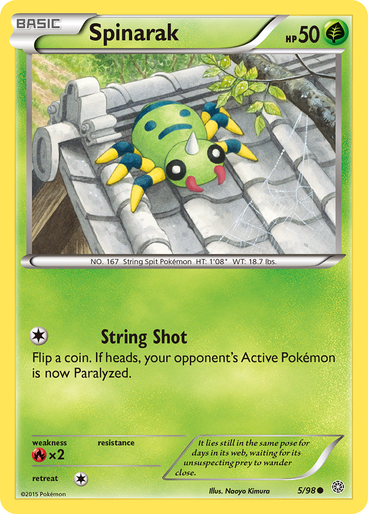 Ancient Origins Spinarak #5/98