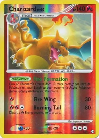 Arceus Set Charizard #1/99 reverse holo