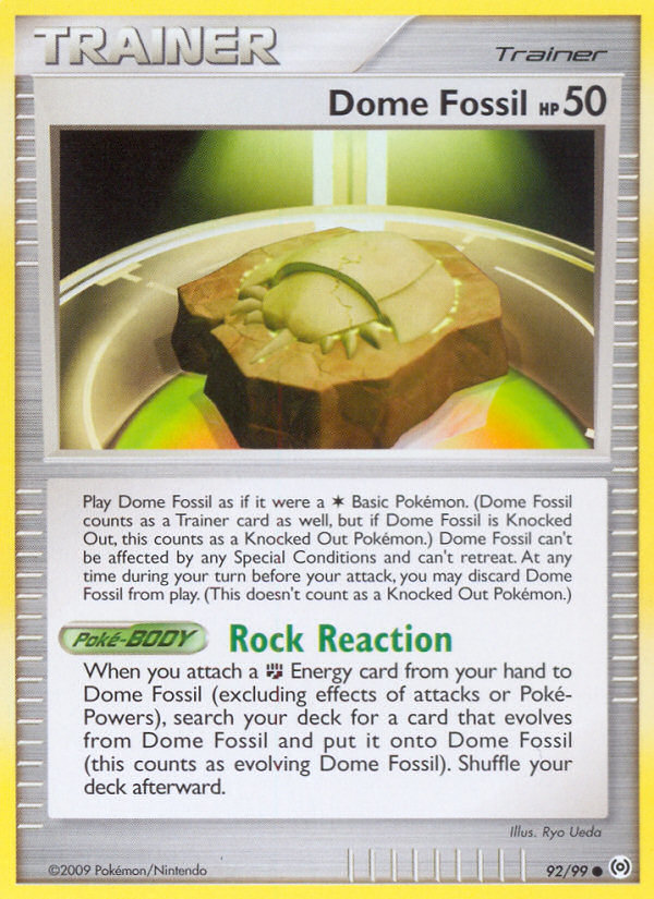 Arceus Set Dome Fossil #92/99