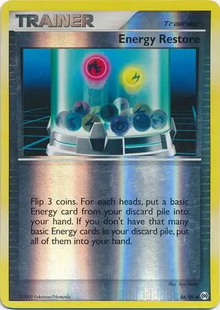 Arceus Set Energy Restore #86/99 reverse holo
