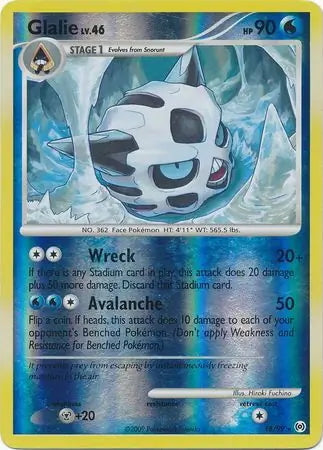 Arceus Set Glalie #18/99 reverse holo