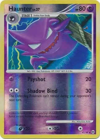 Arceus Set Haunter #42/99 reverse holo