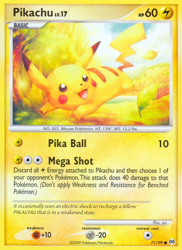Arceus Set Pikachu #71/99