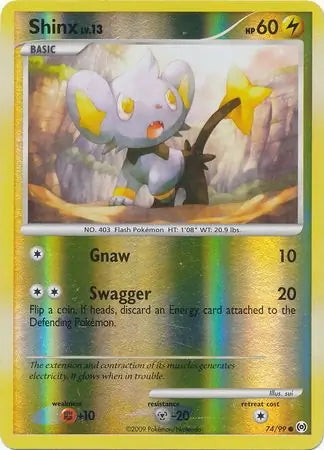 Arceus Set Shinx #74/99 reverse holo