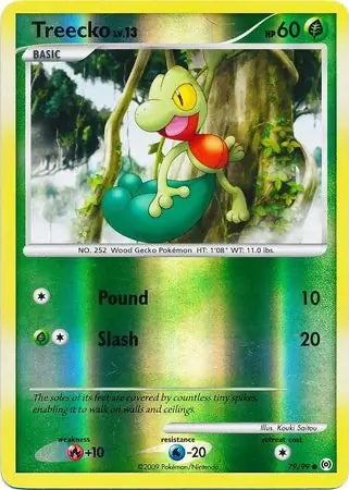 Arceus Set Treecko #79/99 reverse holo