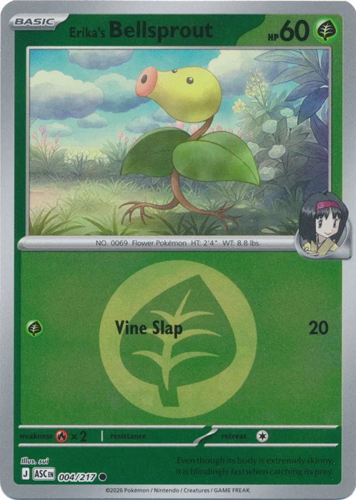 Ascended Heroes Erika’s Bellsprout #004/217 Reverse Holo