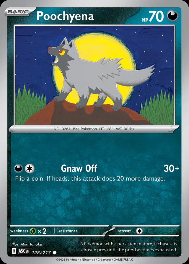 Ascended Heroes Poochyena #128/217