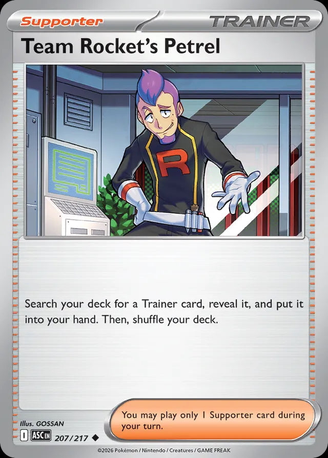 Ascended Heroes Team Rocket’s Petrel #207/217