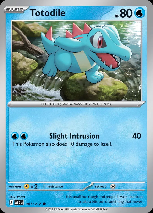 Ascended Heroes Totodile #041/217