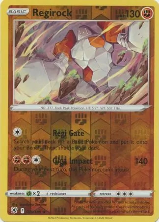 Astral Radiance Regirock #75/189 reverse holo