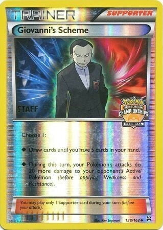 BREAKthrough Giovanni's Scheme #138 Staff Regionals Promo