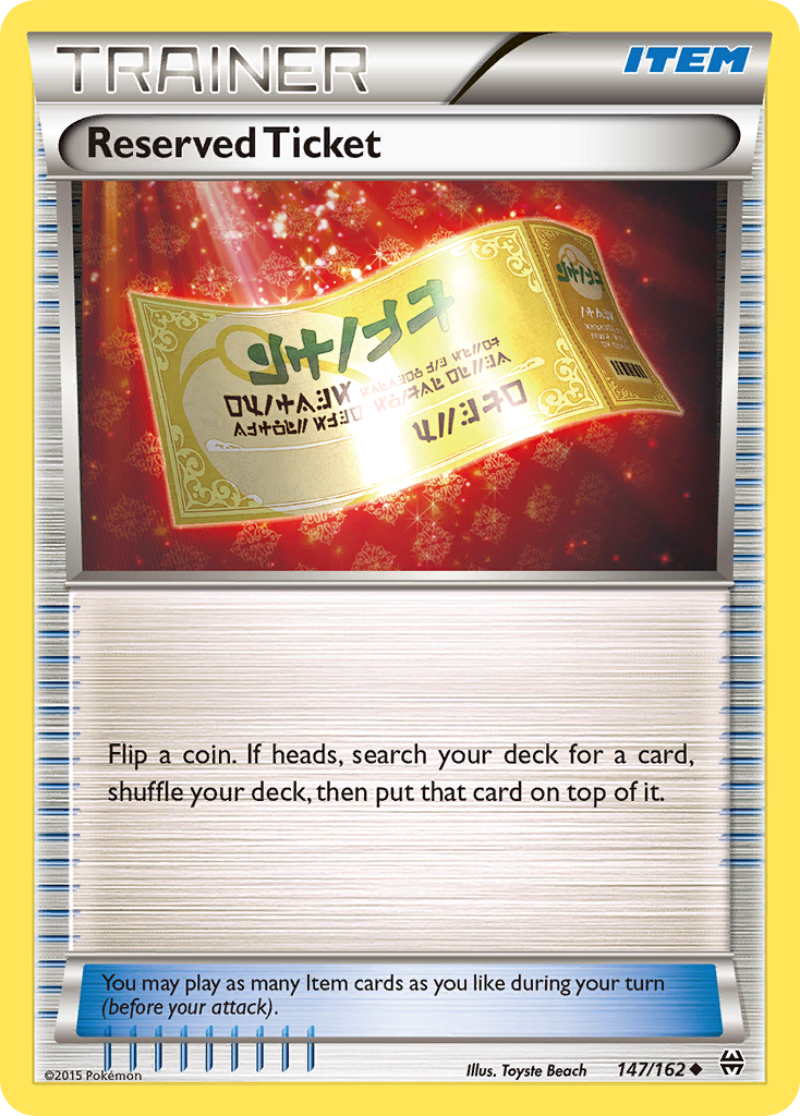 BREAKthrough Reserved Ticket #147/162