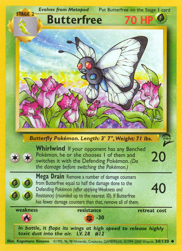 Base Set 2 Butterfree #34/130