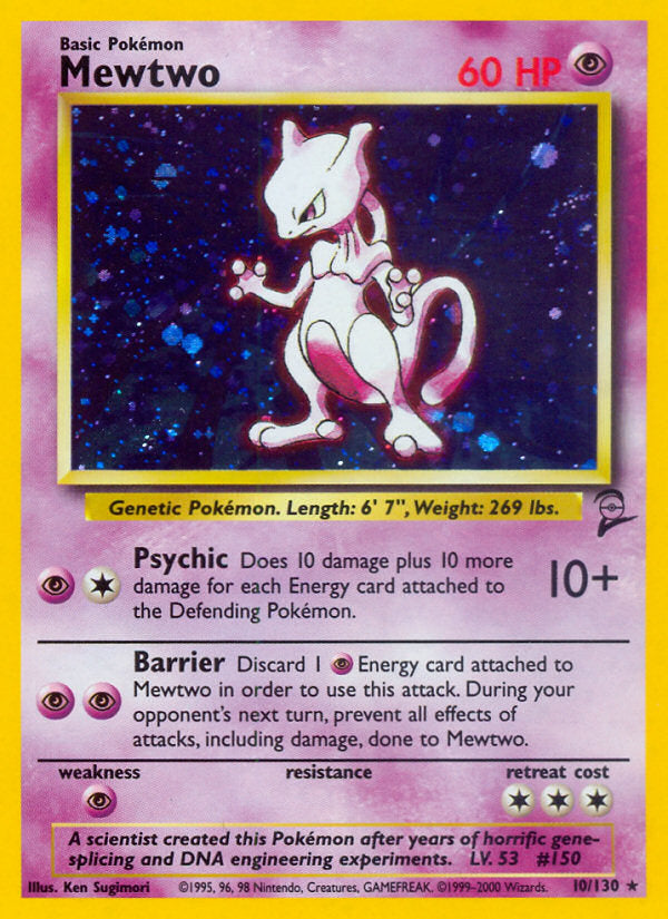 Base Set 2 Holo Mewtwo #10/130