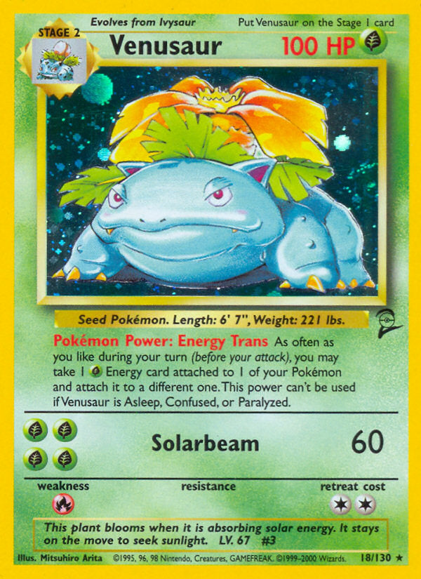 Base Set 2 Holo Venusaur #18/130