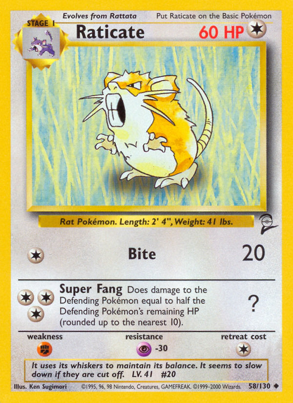 Base Set 2 Raticate #58/130
