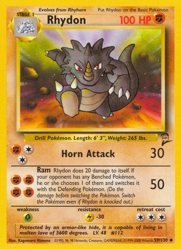 Base Set 2 Rhydon #59/130