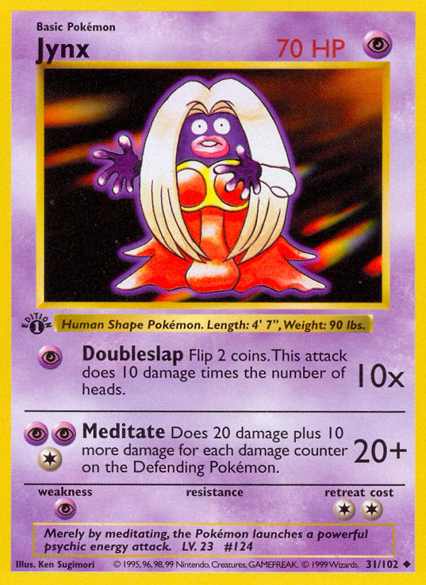 Base set Jynx #31/102 first edition